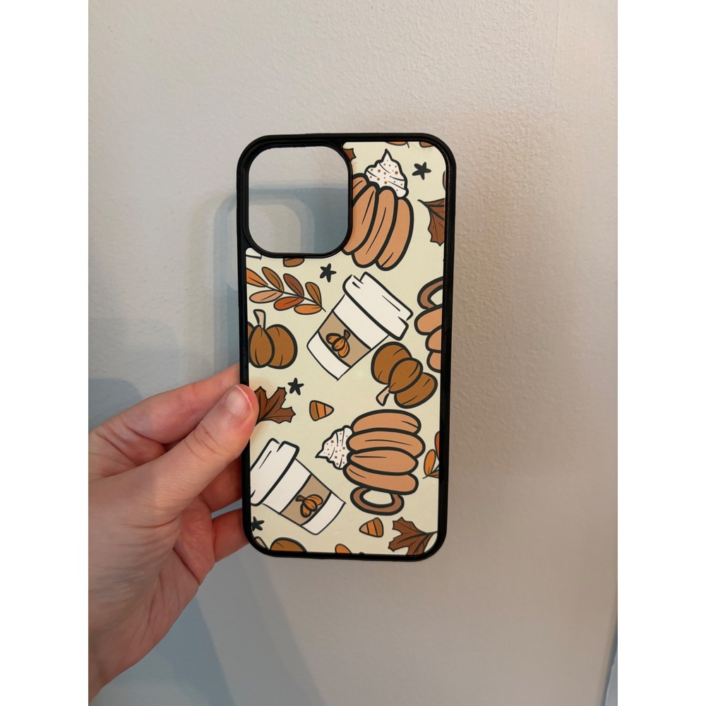 iPhone 13 Pro Max Case Unisex Cream Orange Pumpkin Spice Latte Autumn Fall